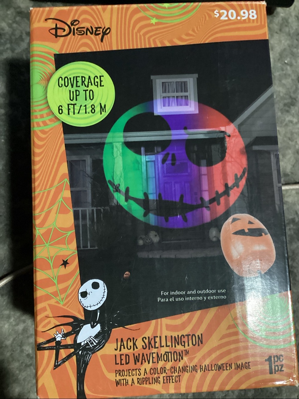 Halloween LED projector Disney NIGHTMARE BEFORE CHRISTMAS LED wave motion